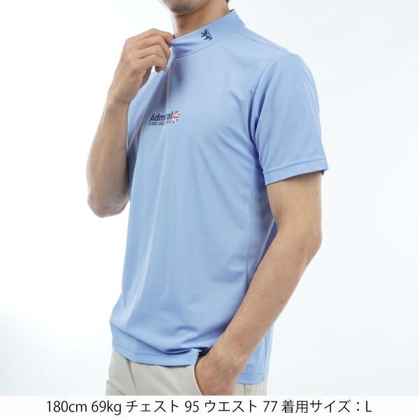 アドミラル ゴルフ Admiral GOLF メンズ メンズ ベーシックフロントロゴ モックネックシャツ ADMA313 詳細20