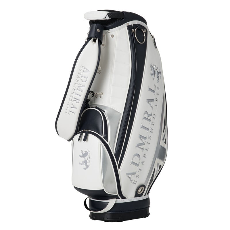 アドミラル ゴルフ Admiral GOLF メンズ レディース ユニセックス カートキャディバッグトラディショナル ADMG3BC4　シルバー　 詳細1