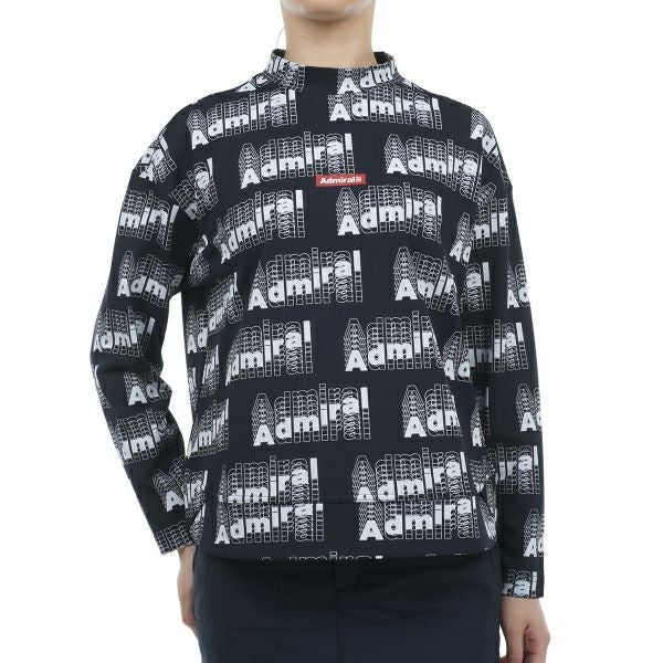 アドミラル ゴルフ Admiral GOLF レディース レディース モーションロゴ　ロングスリーブ　モックネックシャツ ADLA356 詳細1