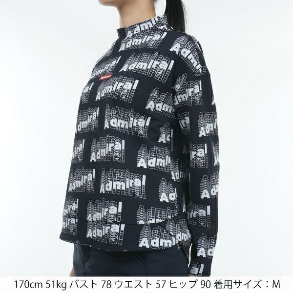 アドミラル ゴルフ Admiral GOLF レディース レディース モーションロゴ　ロングスリーブ　モックネックシャツ ADLA356 詳細4