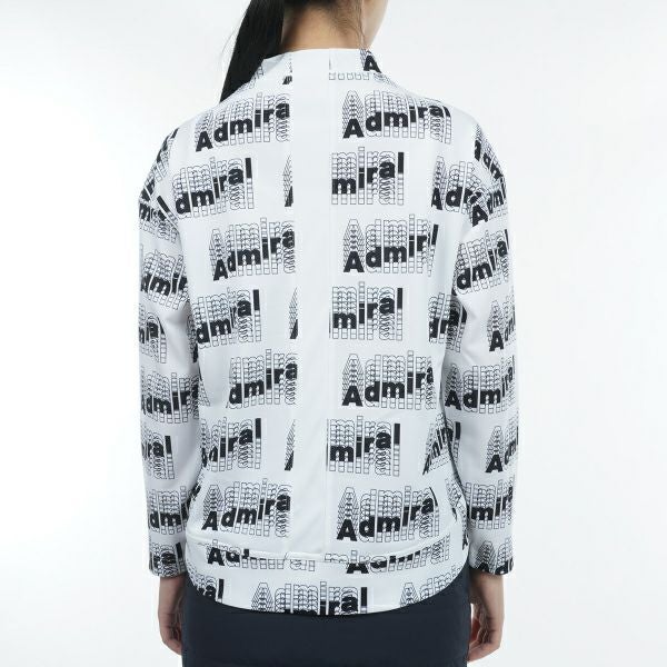 アドミラル ゴルフ Admiral GOLF レディース レディース モーションロゴ　ロングスリーブ　モックネックシャツ ADLA356 詳細7