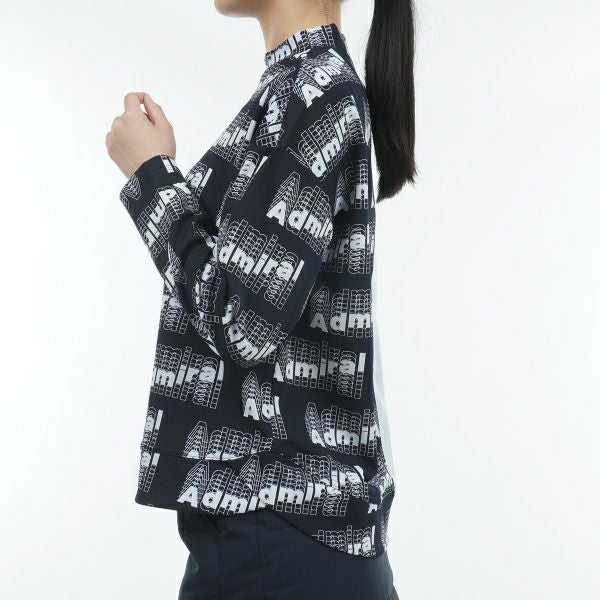 アドミラル ゴルフ Admiral GOLF レディース レディース モーションロゴ　ロングスリーブ　モックネックシャツ ADLA356 詳細10