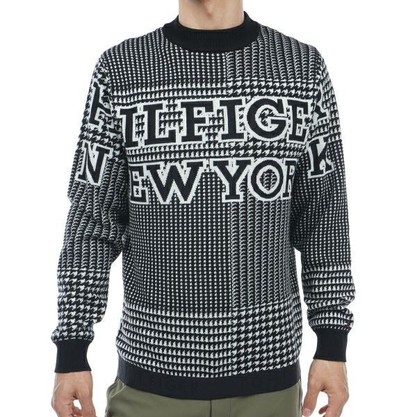 トミー ヒルフィガー ゴルフ Tommy Hilfiger Golf メンズ メンズハウンドトゥース クルーネックセーター THMA374 詳細2