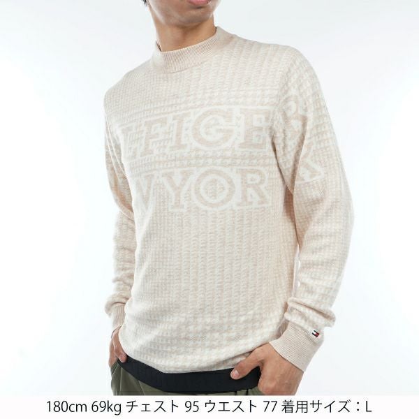 トミー ヒルフィガー ゴルフ Tommy Hilfiger Golf メンズ メンズハウンドトゥース クルーネックセーター THMA374 詳細4