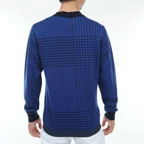 トミー ヒルフィガー ゴルフ Tommy Hilfiger Golf メンズ メンズハウンドトゥース クルーネックセーター THMA374 詳細9