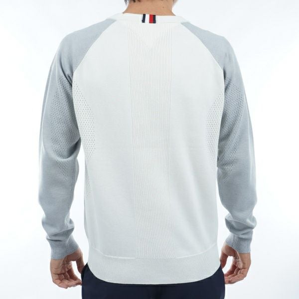 トミー ヒルフィガー ゴルフ Tommy Hilfiger Golf メンズ メンズ フロントロゴ クルーネックセーター THMA401 詳細8