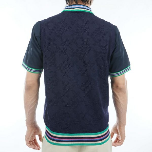 トミー ヒルフィガー ゴルフ Tommy Hilfiger Golf メンズ メンズ THモノグラム クルーネックベスト THMA402 詳細6
