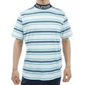 トミー ヒルフィガー ゴルフ Tommy Hilfiger Golf メンズ メンズ マルチボーダー 半袖モックネック THMA406 詳細2