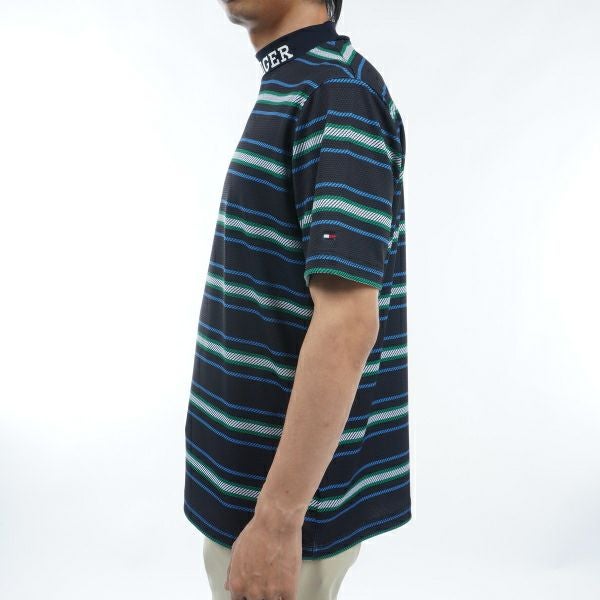 トミー ヒルフィガー ゴルフ Tommy Hilfiger Golf メンズ メンズ マルチボーダー 半袖モックネック THMA406 詳細10