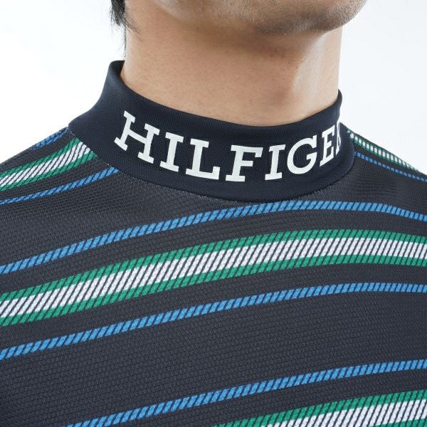 トミー ヒルフィガー ゴルフ Tommy Hilfiger Golf メンズ メンズ マルチボーダー 半袖モックネック THMA406 詳細15