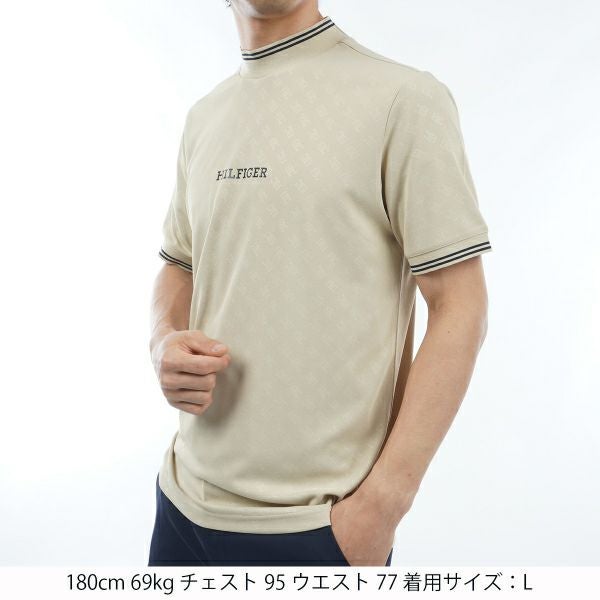 トミー ヒルフィガー ゴルフ Tommy Hilfiger Golf メンズ メンズ THモノグラム 半袖モックネックシャツ THMA408 詳細5