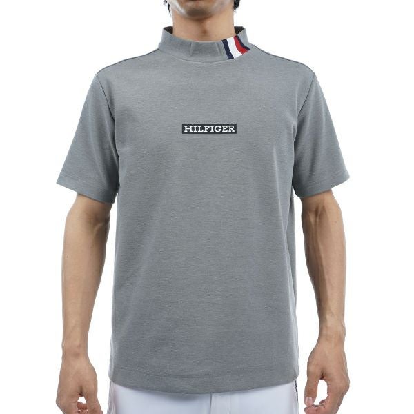 トミー ヒルフィガー ゴルフ Tommy Hilfiger Golf メンズ メンズ ボックスロゴ 半袖モックネックシャツ THMA412 詳細2
