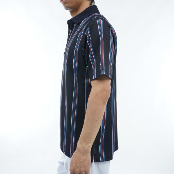 トミー ヒルフィガー ゴルフ Tommy Hilfiger Golf メンズ メンズ マルチストライプ 半袖シャツ THMA417 詳細7