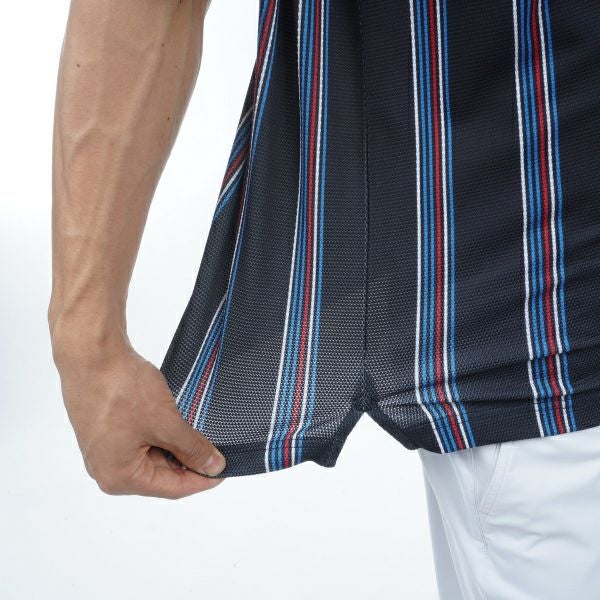 トミー ヒルフィガー ゴルフ Tommy Hilfiger Golf メンズ メンズ マルチストライプ 半袖シャツ THMA417 詳細9