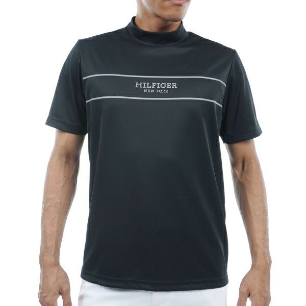 トミー ヒルフィガー ゴルフ Tommy Hilfiger Golf メンズ メンズ パネルストライプ 半袖モックネックシャツ THMA420 詳細3