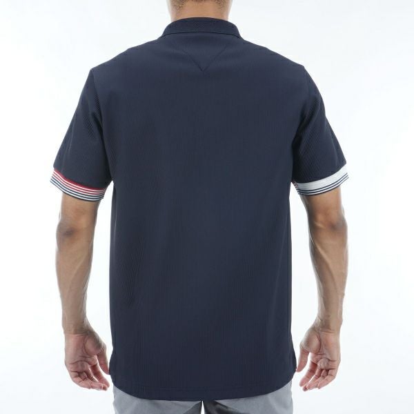トミー ヒルフィガー ゴルフ Tommy Hilfiger Golf メンズ メンズ トリコットストライプ 半袖シャツ THMA421 詳細6