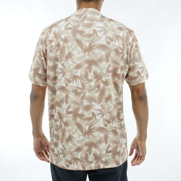 トミー ヒルフィガー ゴルフ Tommy Hilfiger Golf メンズ メンズ 木漏れ日リーフ 半袖モックシャツ THMA435 詳細9