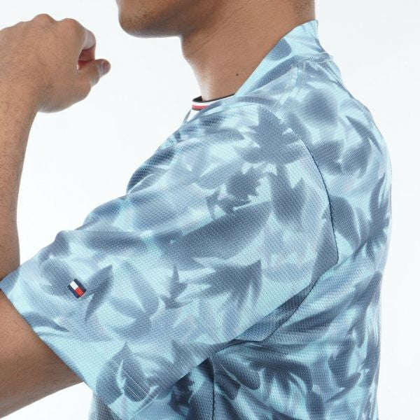 トミー ヒルフィガー ゴルフ Tommy Hilfiger Golf メンズ メンズ 木漏れ日リーフ 半袖モックシャツ THMA435 詳細13