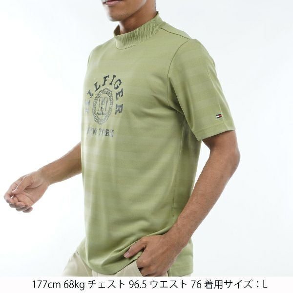 トミー ヒルフィガー ゴルフ Tommy Hilfiger Golf メンズ メンズ カレッジロゴ 半袖モックシャツ THMA437 詳細6