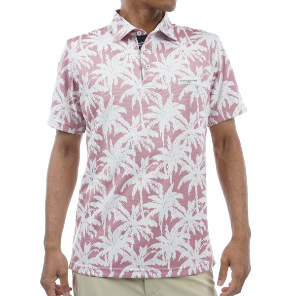 トミー ヒルフィガー ゴルフ Tommy Hilfiger Golf メンズ メンズ パームツリー 半袖シャツ THMA438 詳細4