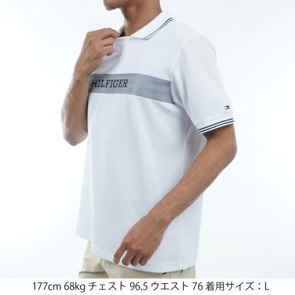 トミー ヒルフィガー ゴルフ Tommy Hilfiger Golf メンズ メンズ ビッグ鹿の子 半袖ガゼットポロシャツ THMA439 詳細8