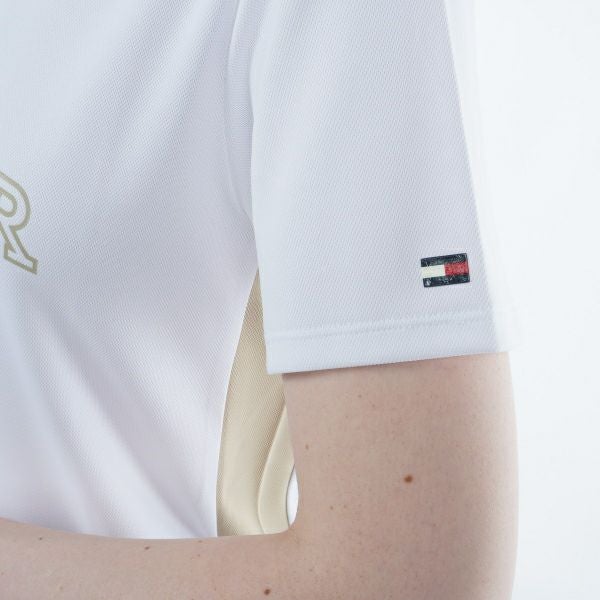 トミー ヒルフィガー ゴルフ Tommy Hilfiger Golf レディース レディース アーチロゴ 半袖モックシャツ THLA401 詳細18