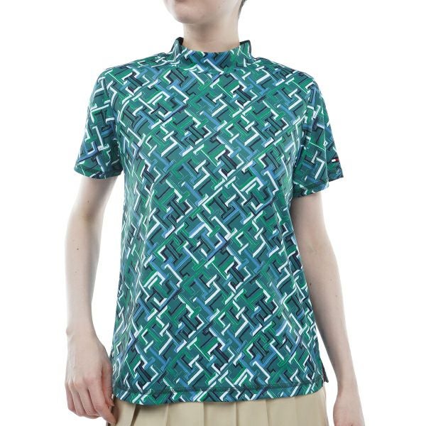 トミー ヒルフィガー ゴルフ Tommy Hilfiger Golf レディース レディース THモノグラム 半袖モックシャツ THLA402 詳細1