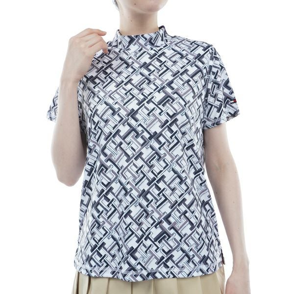 トミー ヒルフィガー ゴルフ Tommy Hilfiger Golf レディース レディース THモノグラム 半袖モックシャツ THLA402 詳細2