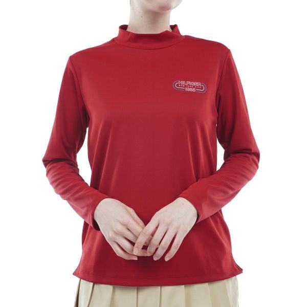 トミー ヒルフィガー ゴルフ Tommy Hilfiger Golf レディース レディース トラックロゴ 長袖モックシャツ THLA408 詳細3