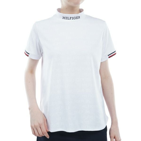 トミー ヒルフィガー ゴルフ Tommy Hilfiger Golf レディース レディース エンボスロゴジャカード 半袖モックシャツ THLA411 詳細1