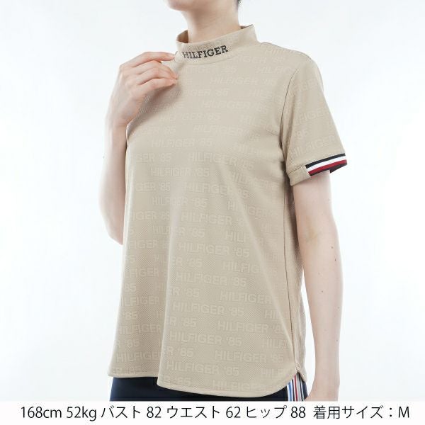 トミー ヒルフィガー ゴルフ Tommy Hilfiger Golf レディース レディース エンボスロゴジャカード 半袖モックシャツ THLA411 詳細7