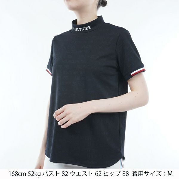 トミー ヒルフィガー ゴルフ Tommy Hilfiger Golf レディース レディース エンボスロゴジャカード 半袖モックシャツ THLA411 詳細9