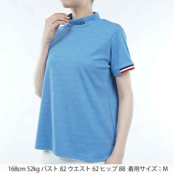 トミー ヒルフィガー ゴルフ Tommy Hilfiger Golf レディース レディース エンボスロゴジャカード 半袖モックシャツ THLA411 詳細11