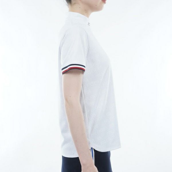 トミー ヒルフィガー ゴルフ Tommy Hilfiger Golf レディース レディース エンボスロゴジャカード 半袖モックシャツ THLA411 詳細14