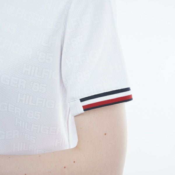トミー ヒルフィガー ゴルフ Tommy Hilfiger Golf レディース レディース エンボスロゴジャカード 半袖モックシャツ THLA411 詳細15