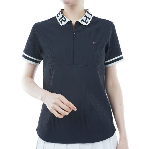 トミー ヒルフィガー ゴルフ Tommy Hilfiger Golf レディース レディース ハイテンション ハーフジップモックシャツ THLA420 詳細3