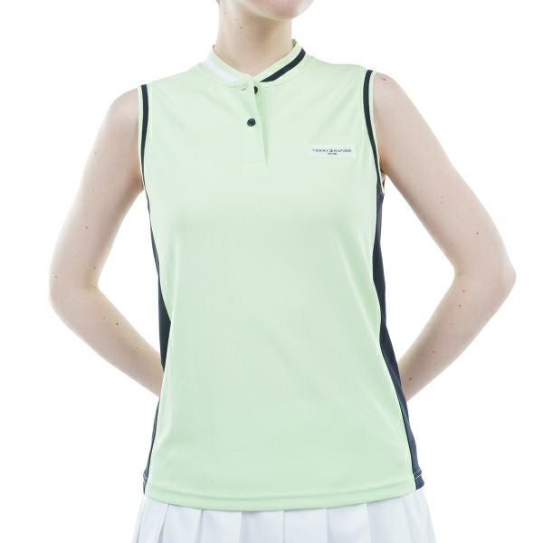 トミー ヒルフィガー ゴルフ Tommy Hilfiger Golf レディース レディース スタンドカラー ノースリーブシャツ THLA421 詳細4
