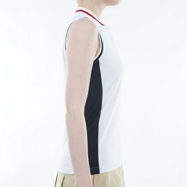 トミー ヒルフィガー ゴルフ Tommy Hilfiger Golf レディース レディース スタンドカラー ノースリーブシャツ THLA421 詳細14