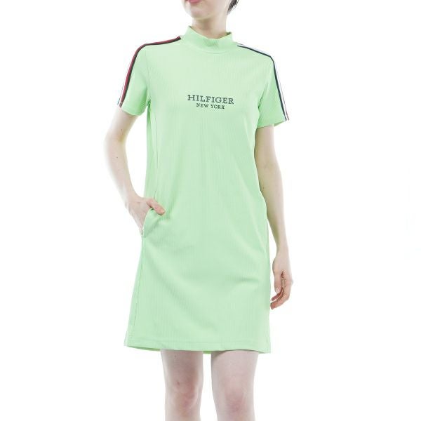トミー ヒルフィガー ゴルフ Tommy Hilfiger Golf レディース レディース ハイテンション 半袖モックワンピース THLA423 詳細4