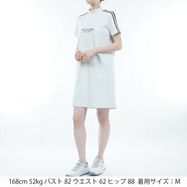 トミー ヒルフィガー ゴルフ Tommy Hilfiger Golf レディース レディース ハイテンション 半袖モックワンピース THLA423 詳細5