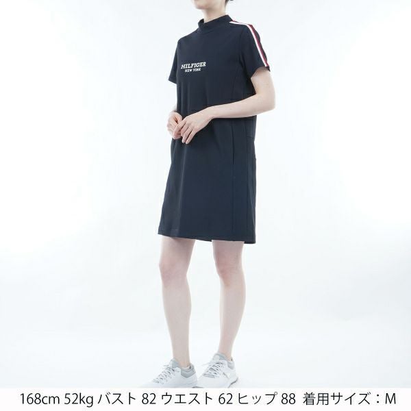 トミー ヒルフィガー ゴルフ Tommy Hilfiger Golf レディース レディース ハイテンション 半袖モックワンピース THLA423 詳細7