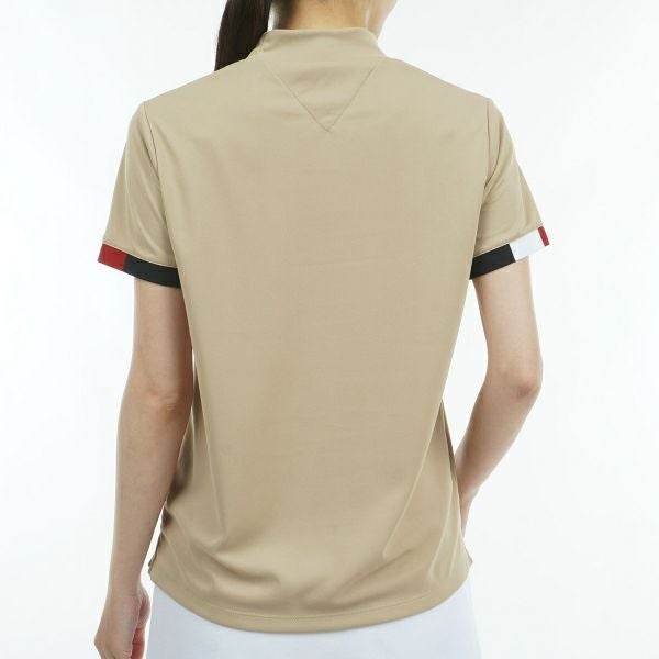 トミー ヒルフィガー ゴルフ Tommy Hilfiger Golf レディース レディース ストライプカフス 半袖モックシャツ THLA428 詳細9