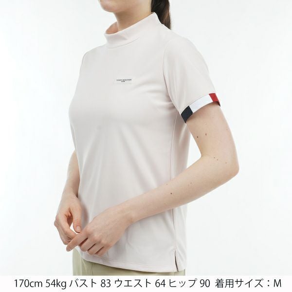 トミー ヒルフィガー ゴルフ Tommy Hilfiger Golf レディース レディース ストライプカフス 半袖モックシャツ THLA428 詳細18