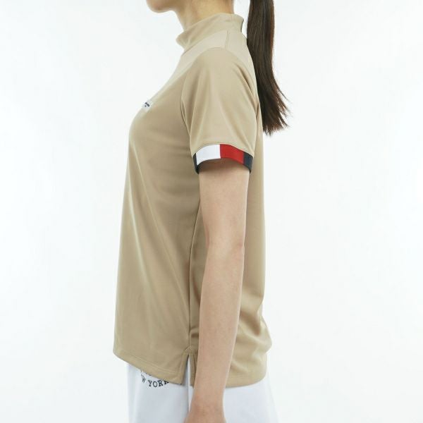 トミー ヒルフィガー ゴルフ Tommy Hilfiger Golf レディース レディース ストライプカフス 半袖モックシャツ THLA428 詳細22