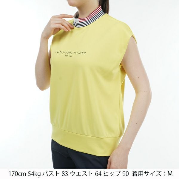 トミー ヒルフィガー ゴルフ Tommy Hilfiger Golf レディース レディース フロントロゴ フレンチスリーブモックシャツ THLA430 詳細14