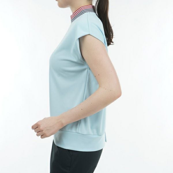 トミー ヒルフィガー ゴルフ Tommy Hilfiger Golf レディース レディース フロントロゴ フレンチスリーブモックシャツ THLA430 詳細16