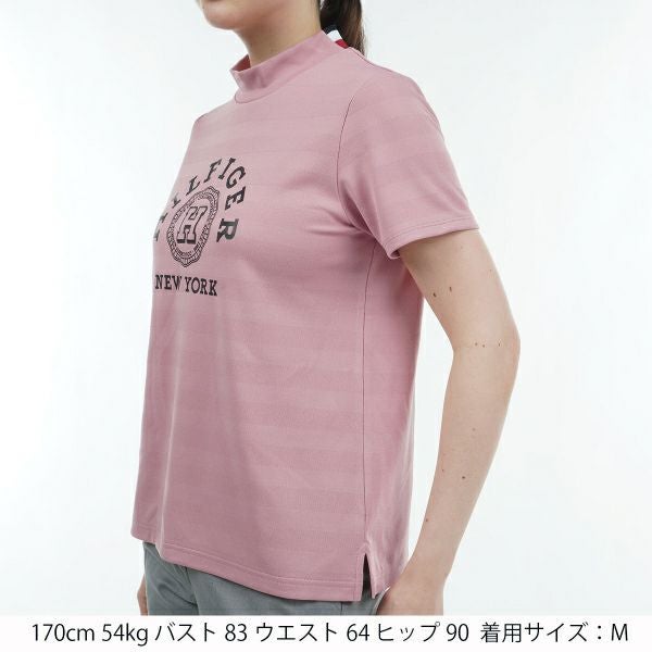 トミー ヒルフィガー ゴルフ Tommy Hilfiger Golf レディース レディース カレッジロゴ 半袖モックシャツ THLA431 詳細6