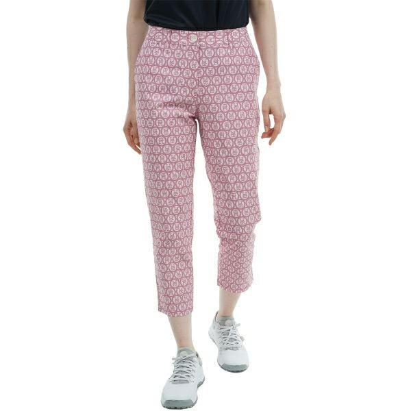 トミー ヒルフィガー ゴルフ Tommy Hilfiger Golf レディース レディース シアサッカー モノグラムカプリパンツ THLA436 詳細3
