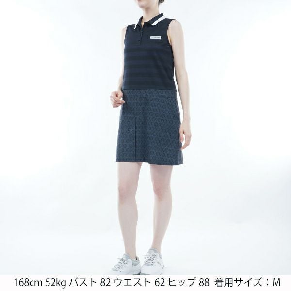 トミー ヒルフィガー ゴルフ Tommy Hilfiger Golf レディース レディース モノグラムコンビ ノースリーブワンピース THLA437 詳細8