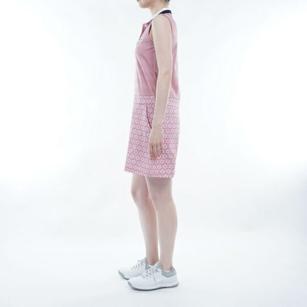 トミー ヒルフィガー ゴルフ Tommy Hilfiger Golf レディース レディース モノグラムコンビ ノースリーブワンピース THLA437 詳細10